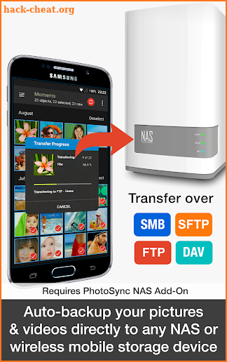 PhotoSync Autotransfer Add-On screenshot