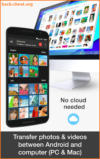 PhotoSync – transfer and backup photos & videos screenshot