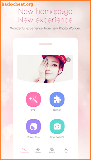 PhotoWonder: Pro Beauty Photo Editor&Collage Maker screenshot