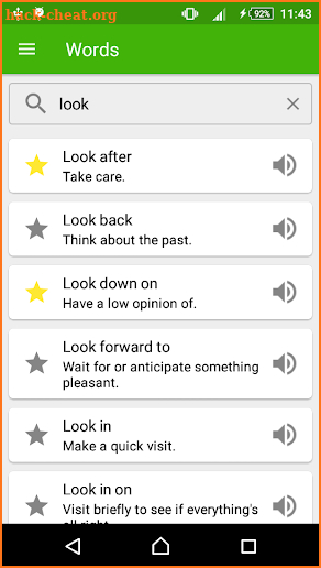 Phrasal Verbs Dictionary screenshot