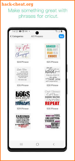 Phrases for Cricut Design screenshot