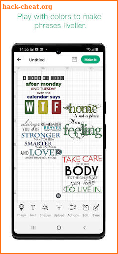 Phrases for Cricut Design screenshot