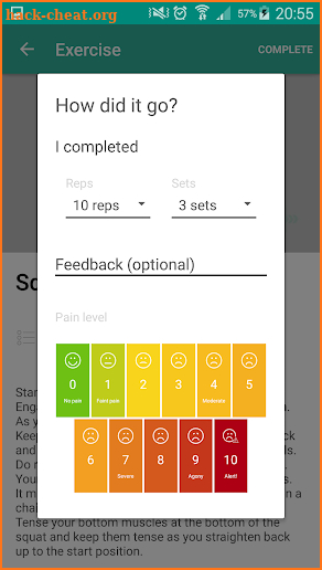 PhysiApp® screenshot