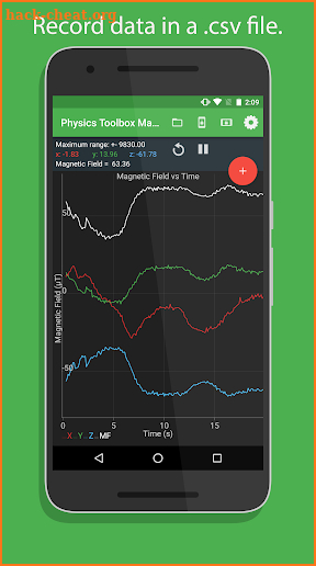 Physics Toolbox Magnetometer screenshot