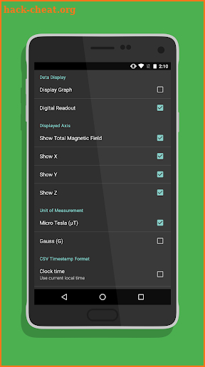 Physics Toolbox Magnetometer screenshot