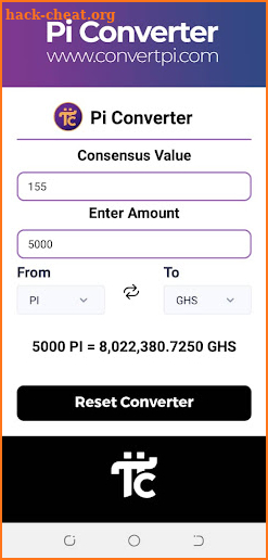 Pi Converter screenshot