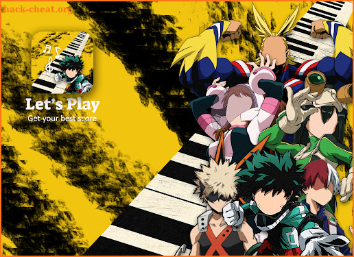 Piano Anime Hero Academia Game screenshot