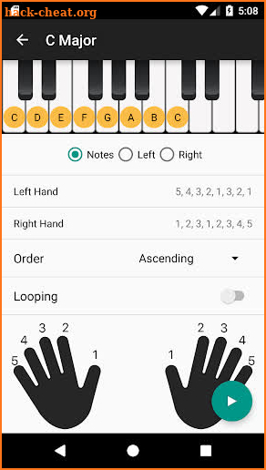 Piano Chords and Scales screenshot