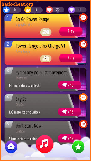 Piano for Power Morphin Rang : Mighty Charge screenshot