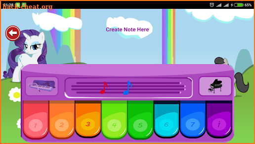 Piano Little Pony - Twilight Sparkle Rainbow Dash screenshot