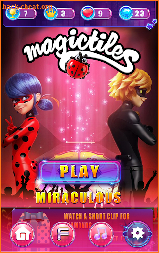 Piano Miraculous Ladybug screenshot