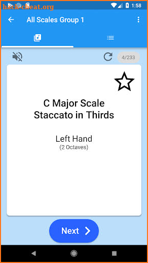 Piano Scale Shuffle ABRSM Piano Scale Cards Grade6 screenshot