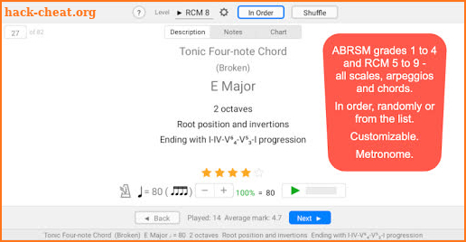 Piano Scales Star screenshot