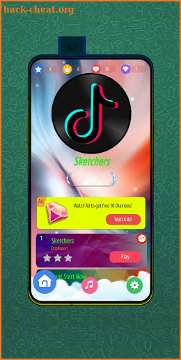 Piano Tiles Game For Tik tok Music screenshot