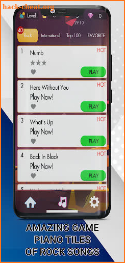 Piano Tiles Of Rock Songs screenshot
