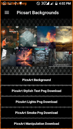 PicsArt Backgrounds Png Effects screenshot