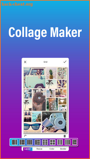 PicsBar Photo Editor : Edit Photos, Collage Maker screenshot