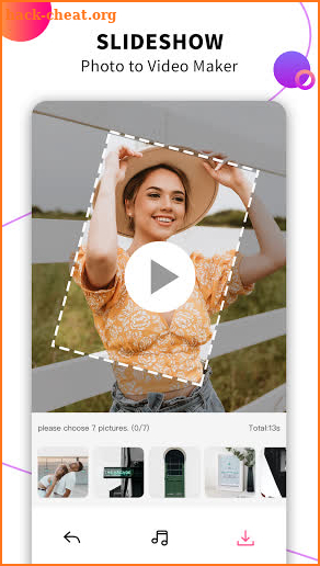 Picslide - Make video with music & photos screenshot