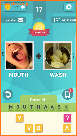 Pictoword : Just 2 Pics 1 Word guessing game screenshot