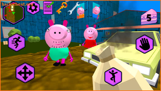 Piggy Neighbor. Family Escape Obby House 3D screenshot