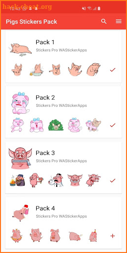 🐷🐽 Pigs Stickers Packs WAStickerApps screenshot