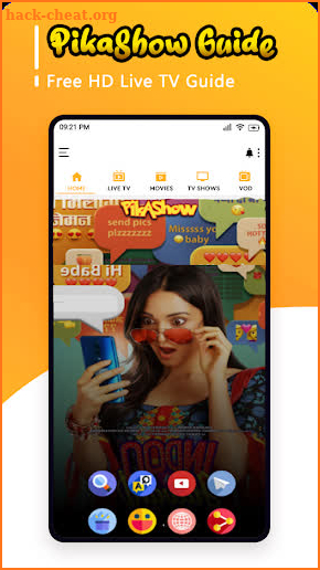 Pikashow Live TV Show Free Movies & Cricket Guide screenshot