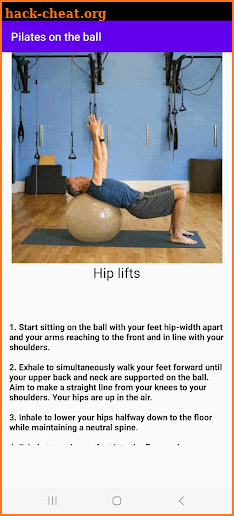 Pilates on the ball screenshot