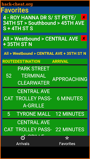 Pinellas County PSTA Bus Tracker screenshot