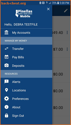 Pinellas FCU Mobile screenshot