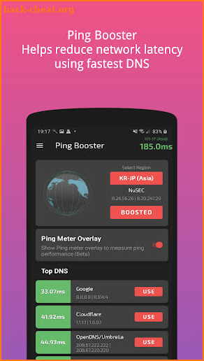 Ping Booster Free ⚡Winner settings for better ping screenshot