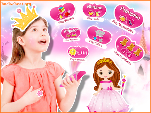 Pink Baby Princess Phone screenshot