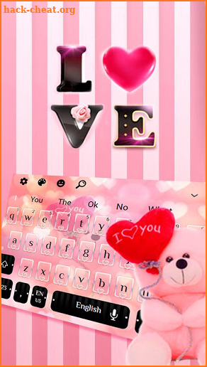 Pink Bear Keyboard screenshot