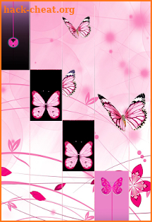 Pink Butterfly Piano Tiles 2018 screenshot