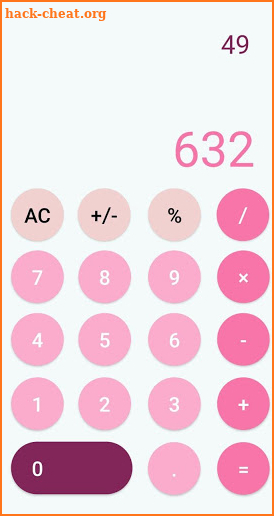 Pink Calculator screenshot