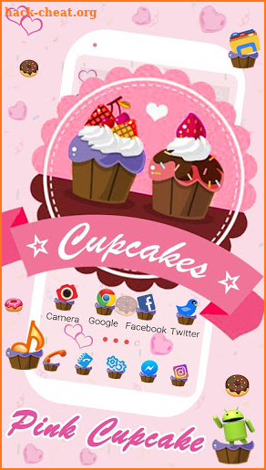 Pink, Cupcake Themes & Live Wallpapers screenshot