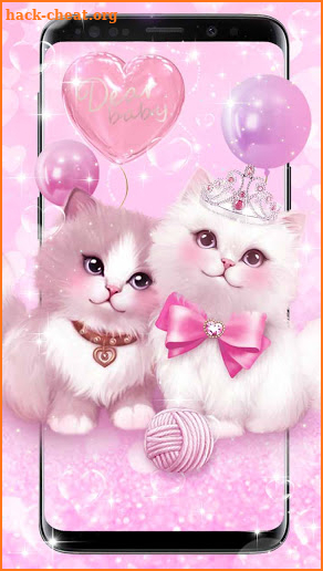 Pink Cute Cats Theme screenshot