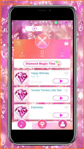 Pink Diamond Magic Tiles 2018 screenshot