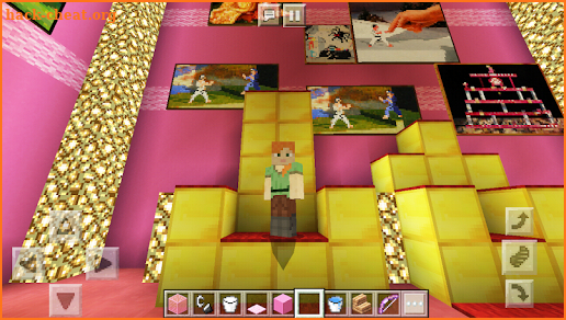 Pink Diamond Princess Castle MCPE Girl Game screenshot