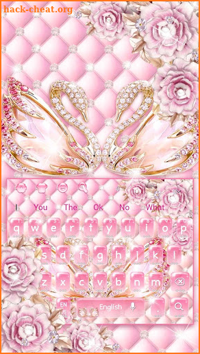 Pink Diamond Swan Keyboard screenshot