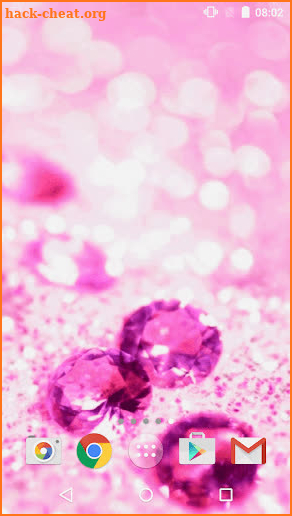 Pink Diamonds Live Wallpaper screenshot