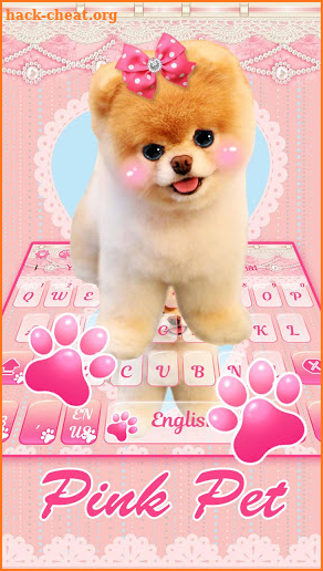 Pink Dog Pet Keyboard screenshot