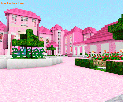 Pink dollhouse games map for MCPE roblox ed. screenshot