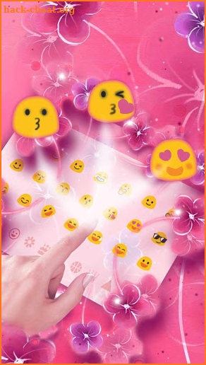 Pink Flower Keybaord screenshot