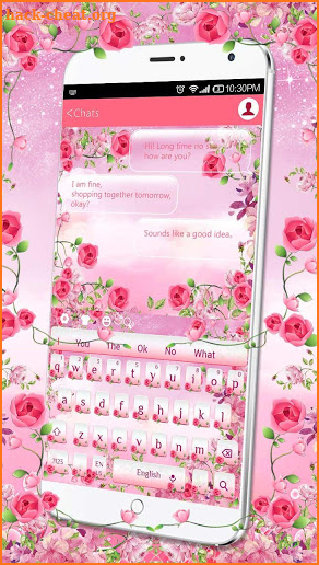 Pink Flower Keyboard screenshot