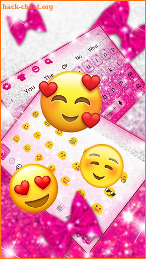 Pink Glitter Gravity keyboard screenshot