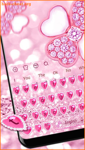 Pink Glittering  Keyboard screenshot