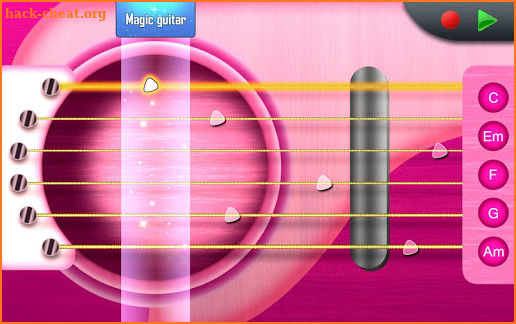 Pink Guitar Free - For Kids screenshot