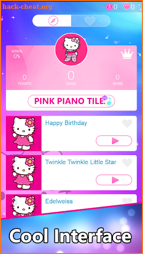 Pink Hello Kitty Piano Tiles 2 screenshot