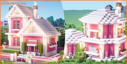 Pink House Map for Minecraft screenshot