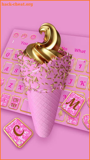 Pink Ice Cream keyboard screenshot